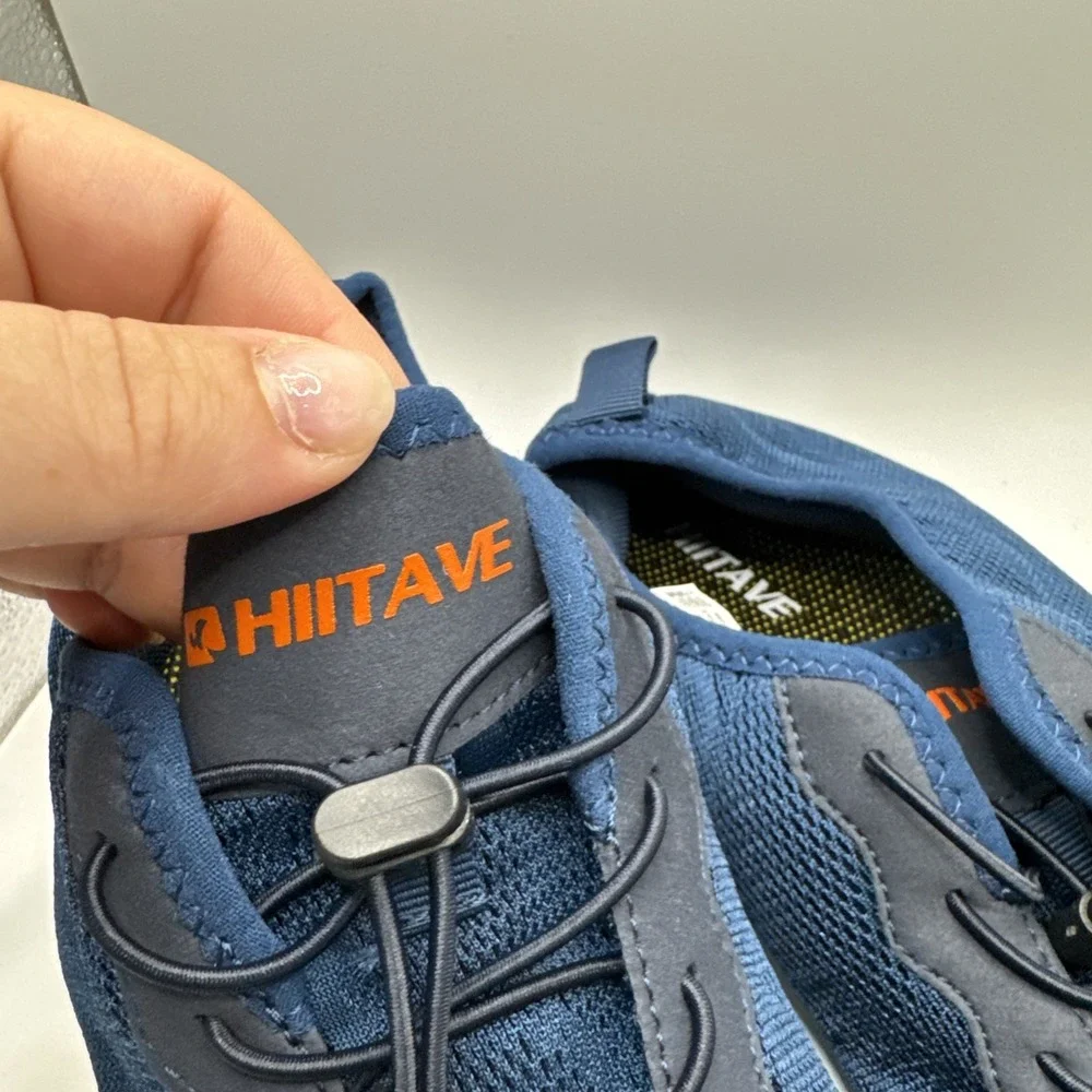 Hiitave Men 5 Wide Toes Barefoot Water Creek Shoes Navy Size 8 #823